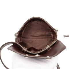 ロエベ アナグラム ボディバッグ ショルダーバック ブラウン PVC レザー レディース LOEWE 【中古】