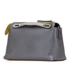 フェンディ バイザウェイ バイカラー ハンドバッグ ショルダーバッグ 2WAY 8BL124 グレー レザー レディース FENDI 【中古】