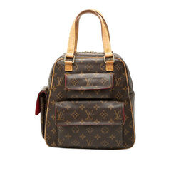 ルイ ヴィトン モノグラム エクサントリ シテ ハンドバッグ M51161 ブラウン PVC レザー レディース LOUIS VUITTON 【中古】