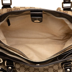 グッチ GGキャンバス スーキー トートバッグ ショルダーバッグ 296835 ベージュ ブラウン キャンバス レザー レディース GUCCI 【中古】