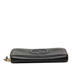 グッチ インターロッキングG ソーホー タッセル ラウンドファスナー 長財布 308280 ブラック レザー レディース GUCCI 【中古】