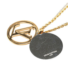 ルイ ヴィトン コリエ ルイーズ ネックレス M64281 ゴールド シルバー メッキ レディース LOUIS VUITTON 【中古】