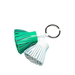 エルメス カルメン ウノドス チャーム キーホルダー ヴェールコミック グリーン ヴェールフィズ ライトブルー アニョーミロ レディース HERMES 【中古】