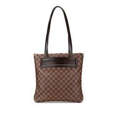 ルイ ヴィトン ダミエ クリフトン トートバッグ N51149 ブラウン PVC レザー レディース LOUIS VUITTON 中古