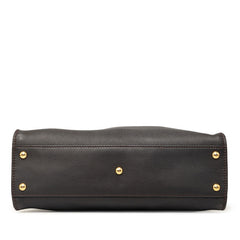 フェンディ ピーカブー レギュラー ハンドバッグ 8BN290 ブラウン レザー レディース FENDI 【中古】
