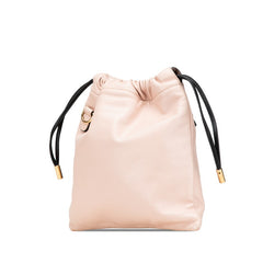 フェンディ スリムクラッチ ショルダーバッグ 8BT337 ピンク レザー レディース FENDI 【中古】