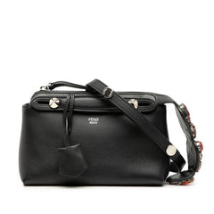 フェンディ バイザウェイ スモール ハンドバッグ ショルダーバッグ 2WAY 8BL135 ブラック レザー ビジュー レディース FENDI 【中古】