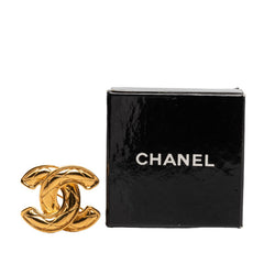 シャネル マトラッセ ココマーク ブローチ ゴールド メッキ レディース CHANEL 【中古】
