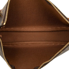 ルイ ヴィトン モノグラム ポシェット アクセソワール ハンドバッグ M51980 ブラウン PVC レザー レディース LOUIS VUITTON 【中古】