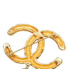 シャネル ココマーク ヴィンテージ フリンジ ブローチ 93A刻印 ゴールド メッキ レディース CHANEL 中古