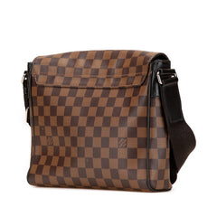 ルイ ヴィトン ダミエ ディストリクトPM ショルダーバッグ N41031 ブラウン PVC レザー レディース LOUIS VUITTON 【中古】