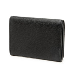 グッチ GGマーモント カードケース 名刺入れ 795335 ブラック レザー レディース GUCCI 【中古】