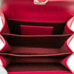 ブルガリ セルペンティ フォーエバー ハンドバッグ ショルダーバッグ 2WAY ピンク レザー レディース BVLGARI 【中古】