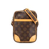 ルイ ヴィトン モノグラム ダヌーブ 斜め掛け ショルダーバッグ M45266 ブラウン PVC レザー レディース LOUIS VUITTON 【中古】
