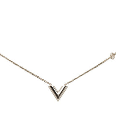 ルイ ヴィトン エセンシャルV ペンダントネックレス M63197 シルバー メタル レディース LOUIS VUITTON 【中古】