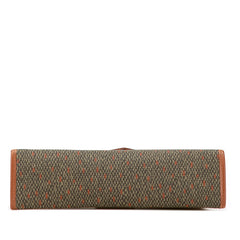 サンローラン ロゴ ハンドバッグ ショルダーバッグ 2WAY カーキグリーン ブラウン レザー レディース SAINT LAURENT 【中古】