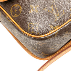 ルイ ヴィトン モノグラム ソローニュ 斜め掛け ショルダーバッグ M42250 ブラウン PVC レザー レディース LOUIS VUITTON 【中古】