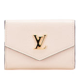 ルイ ヴィトン ポルトフォイユ ロック ミニ 三つ折り財布 M69340 グレージュ レザー レディース LOUIS VUITTON 中古