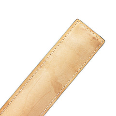 ロエベ アナグラム スラップ ブレスレット スモール バングル ブラウン レザー レディース LOEWE 【中古】