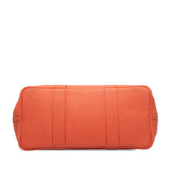 エルメス ガーデンパーティPM ハンドバッグ トートバッグ オレンジ ネゴンダ レディース HERMES 【中古】
