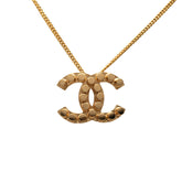シャネル ココマーク ペンダント ネックレス 02A ゴールド メッキ レディース CHANEL 【中古】