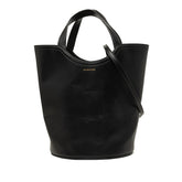 バレンシアガ ウェーブ ミディアム トートバッグ ショルダーバッグ 2WAY 599332 ブラック レザー レディース BALENCIAGA 中古