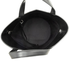 バレンシアガ ウェーブ ミディアム トートバッグ ショルダーバッグ 2WAY 599332 ブラック レザー レディース BALENCIAGA 中古