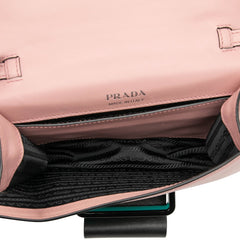 プラダ プレックスリボンバッグ ショルダーバッグ ピンク ライトブルー レザー レディース PRADA 【中古】