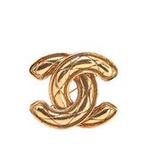 シャネル マトラッセ ココマーク ブローチ ゴールド メッキ レディース CHANEL 【中古】