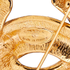 シャネル マトラッセ ココマーク ブローチ ゴールド メッキ レディース CHANEL 【中古】