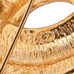 シャネル マトラッセ ココマーク ブローチ ゴールド メッキ レディース CHANEL 【中古】