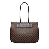 ルイ ヴィトン ダミエ パリオリGM トートバッグ ワンショルダーバッグ N51124 エベヌ ブラウン PVC レザー レディース LOUIS VUITTON 【中古】