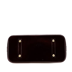 ルイ ヴィトン モノグラム ヴェルニ アルマGM ハンドバッグ M93595 アマラント パープル パテントレザー レディース LOUIS VUITTON 【中古】