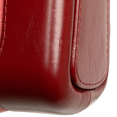 シャネル ガブリエル ドゥ シャネル ホーボー チェーン ショルダーバッグ レッド スウェード レザー レディース CHANEL 【中古】