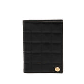 シャネル ココマーク チョコバー カードケース ブラック ラムスキン レディース CHANEL 【中古】