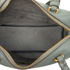 セリーヌ スモール ソフトキューブ 斜め掛け ショルダーバッグ 2WAY ハンドバッグ ブルーグレー レザー レディース CELINE 【中古】