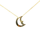 ティファニー クレセントムーン ペンダントネックレス K18YG イエローゴールド レディース TIFFANY&Co. 【中古】