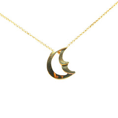 ティファニー クレセントムーン ペンダントネックレス K18YG イエローゴールド レディース TIFFANY&Co. 【中古】