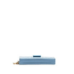 ディオール カナージュ カードケース 名刺入れ ブルー ゴールド エナメル レディース Dior 【中古】