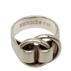 エルメス ドゥザノー リング 指輪 #51 10.5号 SV925 シルバー レディース HERMES 【中古】
