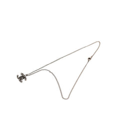 シャネル ココマーク スタッズ ペンダント ネックレス 03P ブラック メタル レディース CHANEL 【中古】