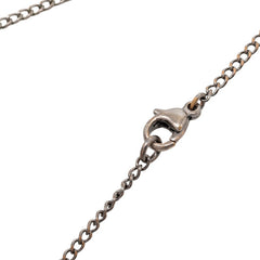 シャネル ココマーク スタッズ ペンダント ネックレス 03P ブラック メタル レディース CHANEL 【中古】