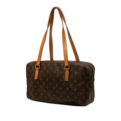 ルイ ヴィトン モノグラム シテGM トートバッグ ショルダーバッグ M51181 ブラウン PVC レザー レディース LOUIS VUITTON 中古