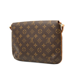 ルイ ヴィトン モノグラム ミュゼット タンゴ ショート ショルダーバッグ M51257 ブラウン PVC レザー レディース LOUIS VUITTON 【中古】