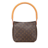 ルイ ヴィトン モノグラム ルーピングMM ワンショルダーバッグ ハンドバッグ M51146 ブラウン PVC レザー レディース LOUIS VUITTON 【中古】