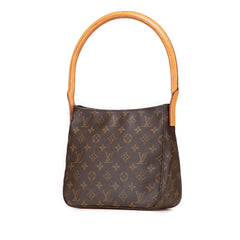 ルイ ヴィトン モノグラム ルーピングMM ワンショルダーバッグ ハンドバッグ M51146 ブラウン PVC レザー レディース LOUIS VUITTON 【中古】