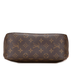 ルイ ヴィトン モノグラム ルーピングMM ワンショルダーバッグ ハンドバッグ M51146 ブラウン PVC レザー レディース LOUIS VUITTON 【中古】