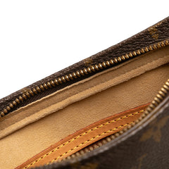ルイ ヴィトン モノグラム ルーピングMM ワンショルダーバッグ ハンドバッグ M51146 ブラウン PVC レザー レディース LOUIS VUITTON 【中古】