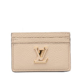 ルイ ヴィトン ポルト カルト カプシーヌ カードケース M11458 ガレ ベージュ レザー レディース LOUIS VUITTON 【中古】