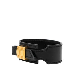 エルメス アルテミス ブレスレット ブラック ゴールド レザー メッキ レディース HERMES 【中古】